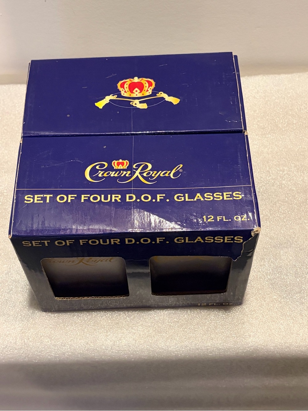 Set of Four Crown Royal DOF Glasses